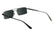 CALVIN KLEIN 24111S 002 - Black Rectangle Sunglasses for Men