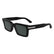 CALVIN KLEIN 25503S 001 - Black Rectangle Sunglasses for Men