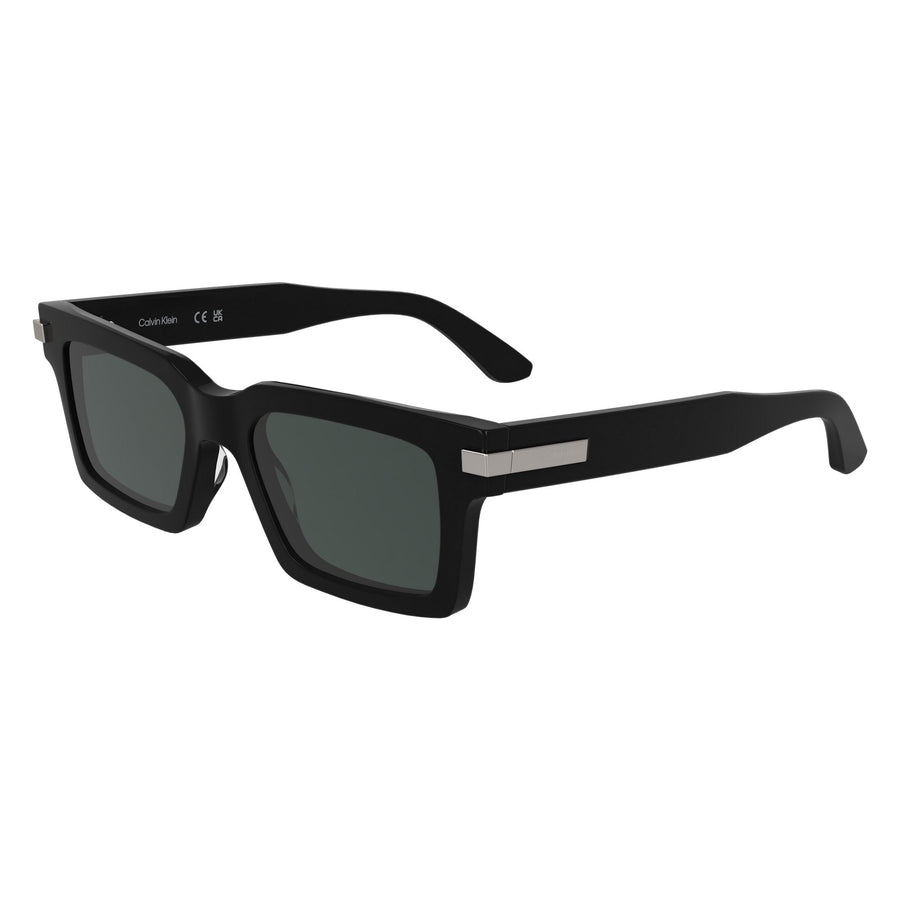 CALVIN KLEIN 25503S 001 - Black Rectangle Sunglasses for Men