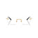VERSACE 1305 1002 - Gold Oval Eyeglasses for Women