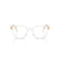 MIU MIU 02WV 15Z1O1 - Transparent Round Eyeglasses for Women