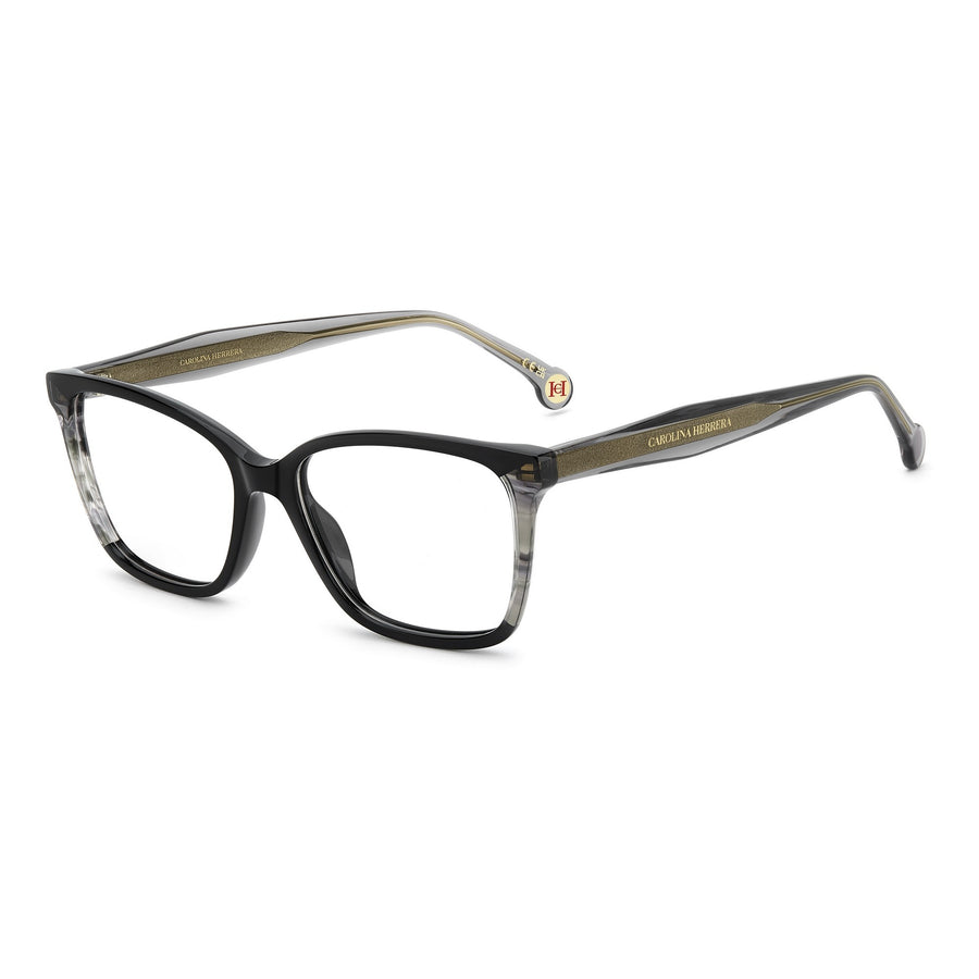 CAROLINA HERRERA HER 0343 807 - Black Rectangle Eyeglasses for Women