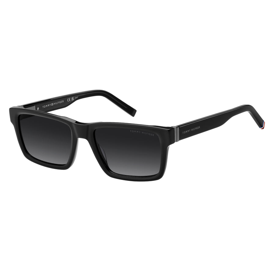 TOMMY HILFIGER TH 2309/S 807 - Black Rectangle Sunglasses for Men