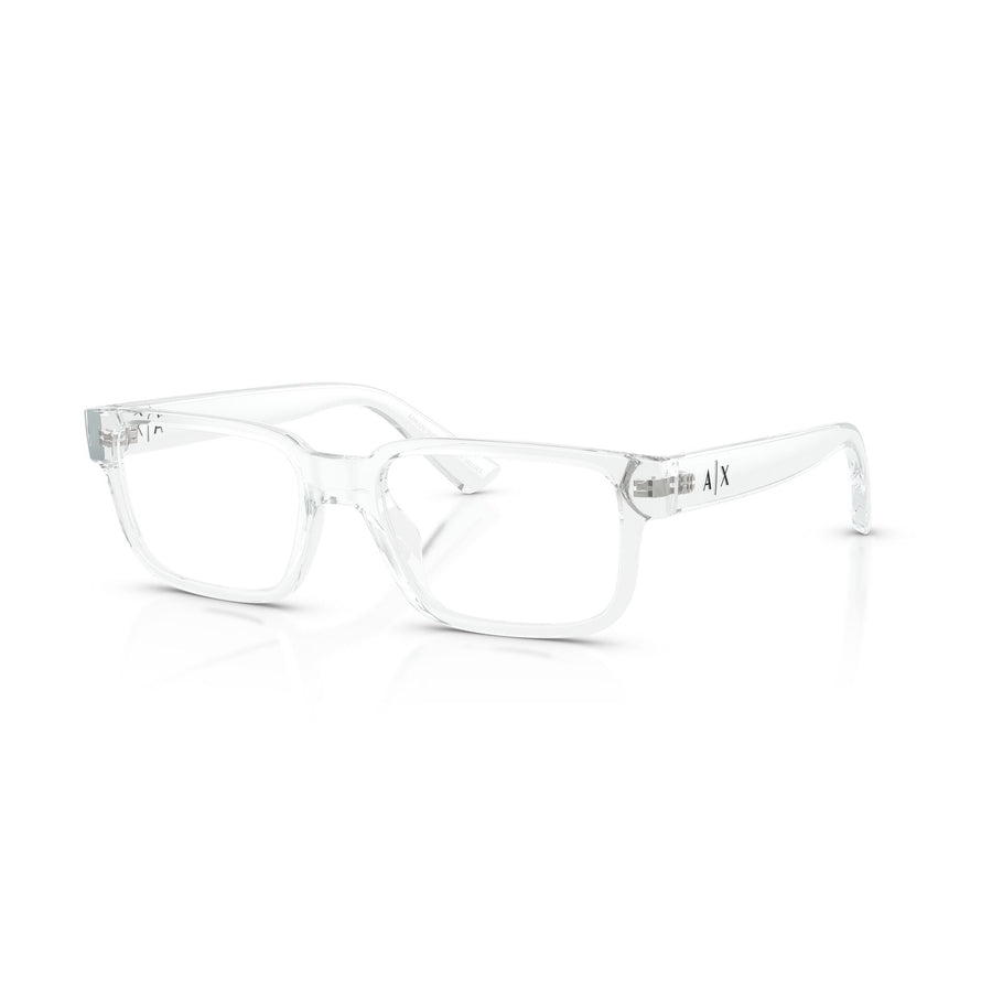 ARMANI EXCHANGE 3130U 8235 - Transparent Rectangle Eyeglasses for Men