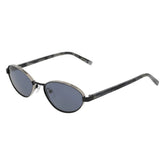 DKNY 118S 001 - Black Oval Sunglasses for Women