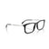 RAY BAN 7260 2000 - Black Rectangle Eyeglasses for Men
