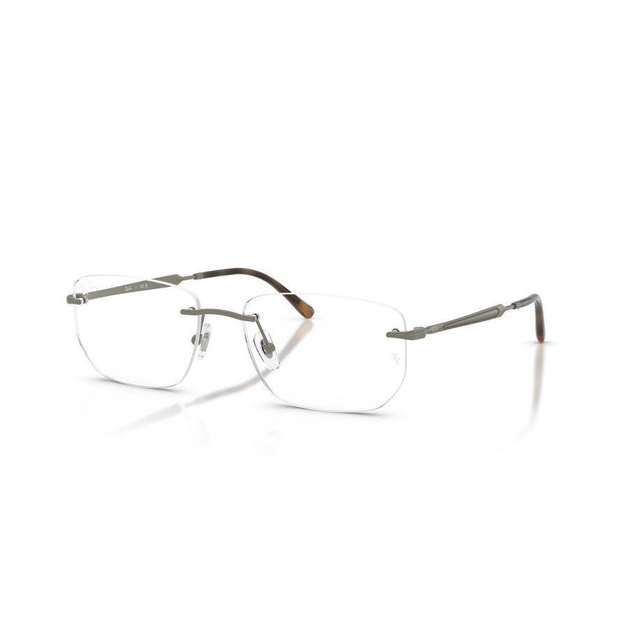 RAY BAN 3768V 3201 - Grey Rectangle Eyeglasses for Men