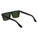 CALVIN KLEIN 25501S 006 - Black Rectangle Sunglasses for Men