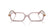 MIU MIU 01YV 12W1O1 - Mauve Square Eyeglasses for Women