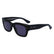 CALVIN KLEIN 23509S 001 - Black Rectangle Sunglasses for Men