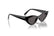 VOGUE 5655SU W44/87 - Black Rectangle Sunglasses for Women