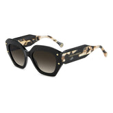 CAROLINA HERRERA HER 365/S 807 - Black Square Sunglasses for Women