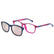 NANO POWER-UP & CLIP 3081448SC - Rose Square Eyeglasses for Kids