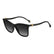 CAROLINA HERRERA HER 0394/G/S 807 - Black Rectangle Sunglasses for Women