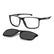 CARRERA CA 8933/C 807 - Black Rectangle Eyeglasses for Men