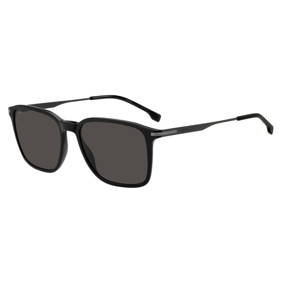 HUGO BOSS BOSS 1886/S 807 - Black Rectangle Sunglasses for Men