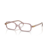 MIU MIU 01YV 12W1O1 - Mauve Square Eyeglasses for Women