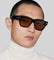 TOM FORD 1280 01E - Black Square Sunglasses for Men