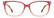 CAROLINA HERRERA HER 0381/G 8CQ - Red Rectangle Eyeglasses for Women