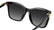 CAROLINA HERRERA HER 0394/G/S 807 - Black Rectangle Sunglasses for Women