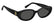 TOMMY HILFIGER TH 2344/S 807 - Black Oval Sunglasses for Women