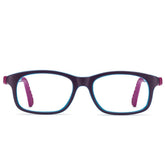 NANO ARCADE & CLIP 521648HSC - Mauve Rectangle Eyeglasses for Kids