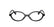 MIU MIU 01XV 1AB1O1 - Black Oval Eyeglasses for Women
