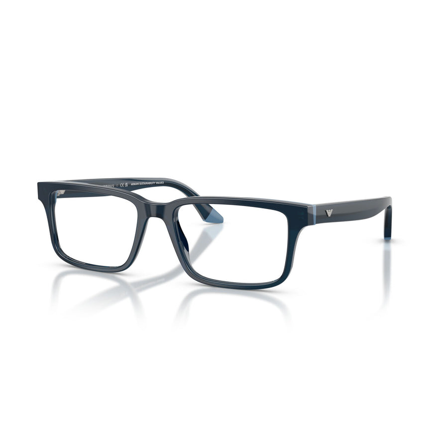 EMPORIO ARMANI 3269 6317 - Blue / Navy Rectangle Eyeglasses for Men