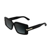 CALVIN KLEIN 25533S 001 - Black Rectangle Sunglasses for Women