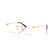 VERSACE 1305 1002 - Gold Oval Eyeglasses for Women