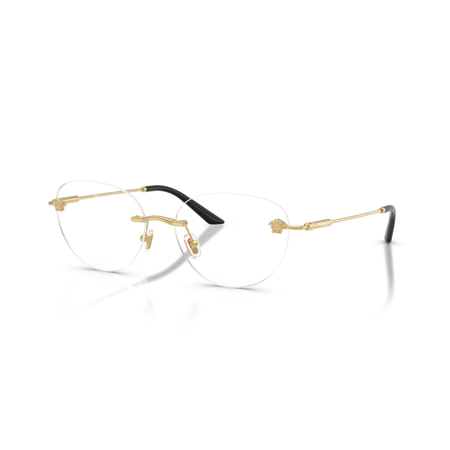 VERSACE 1305 1002 - Gold Oval Eyeglasses for Women