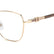CAROLINA HERRERA HER 0383 DDB - Gold Square Eyeglasses for Women