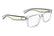CALVIN KLEIN JEANS 25302 971 - Transparent Rectangle Eyeglasses for Kids