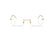 RAY BAN 3767V 2500 - Gold Oval Eyeglasses for Men