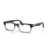PERSOL 3050V 966 - Black Rectangle Eyeglasses for Men