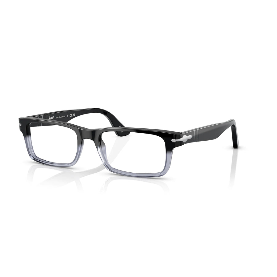 PERSOL 3050V 966 - Black Rectangle Eyeglasses for Men