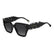 CAROLINA HERRERA HER 0323/S 807 - Black Square Sunglasses for Women