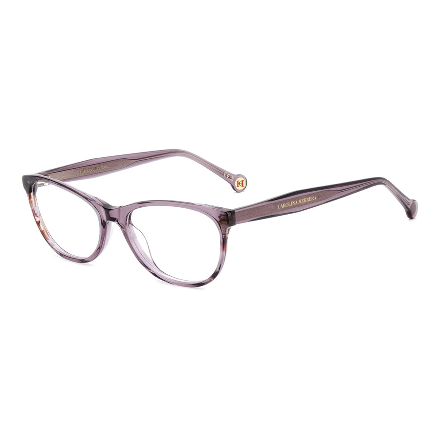 CAROLINA HERRERA HER 0393 0T7 - Mauve Oval Eyeglasses for Women