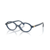 MIU MIU 01XV 08Q1O1 - Blue / Navy Oval Eyeglasses for Women