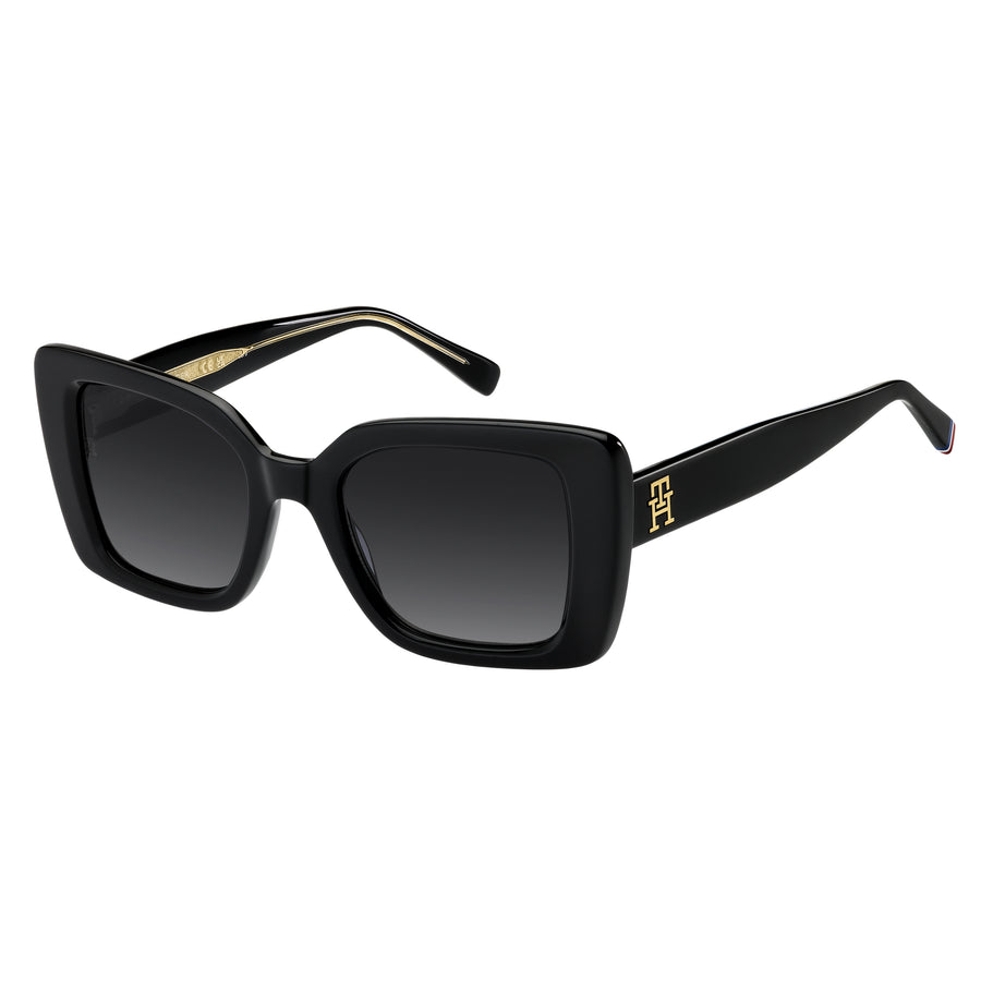TOMMY HILFIGER TH 2341/S 807 - Black Butterfly Sunglasses for Women