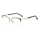 CAROLINA HERRERA HER 0384 RHL - Black Cateye Eyeglasses for Women