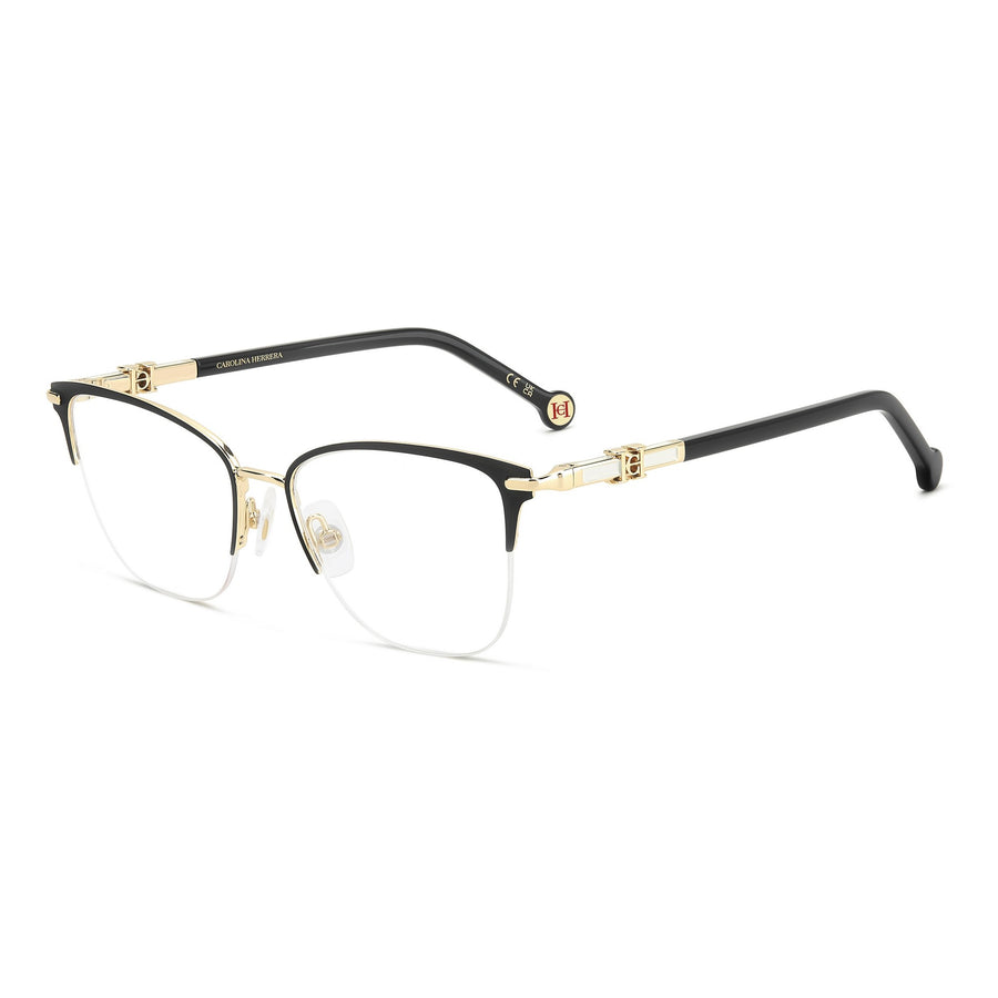 CAROLINA HERRERA HER 0384 RHL - Black Cateye Eyeglasses for Women