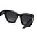 CAROLINA HERRERA HER 0327/S 807 - Black Cateye Sunglasses for Women