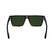 CALVIN KLEIN 25501S 006 - Black Rectangle Sunglasses for Men