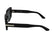 CALVIN KLEIN 25533S 001 - Black Rectangle Sunglasses for Women