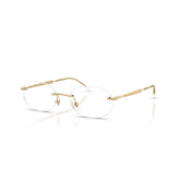 RAY BAN 3767V 2500 - Gold Oval Eyeglasses for Men