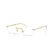 RAY BAN 3767V 2500 - Gold Oval Eyeglasses for Men