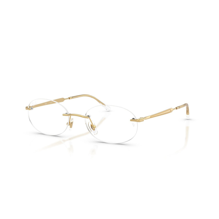 RAY BAN 3767V 2500 - Gold Oval Eyeglasses for Men