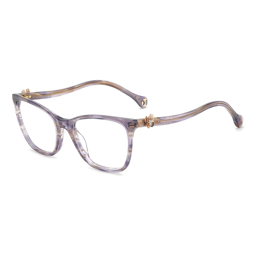 CAROLINA HERRERA HER 0395/G 7FF - Mauve Cateye Eyeglasses for Women