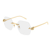 CARTIER CT0646 001 - Gold Square Eyeglasses for Women